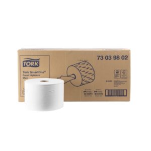Caja de papel higiénico TORK MAXI fluido céntrico 6 bobinas de 1250 hojas cada una 73039802 para despachador smart one maxi 680008