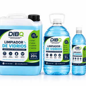 Litro de limpiador de vidrios