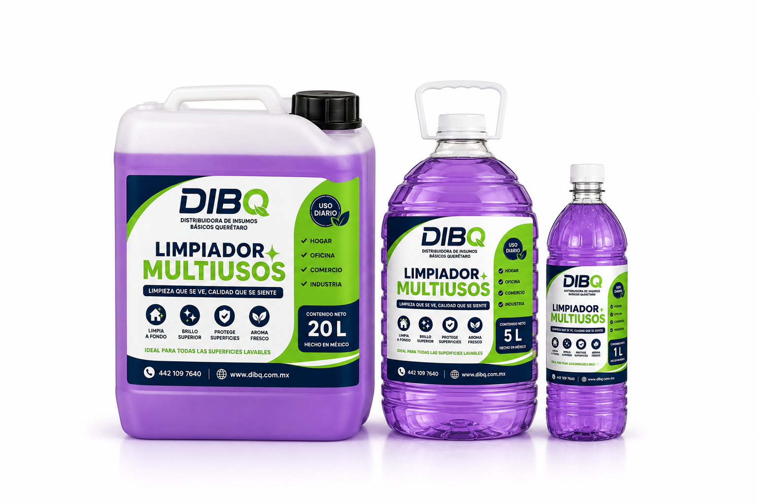 Litro de limpiador multiusos de diferentes aromas